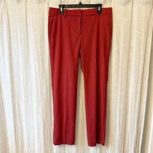 Ann Taylor Red Sophia Pants Size 8